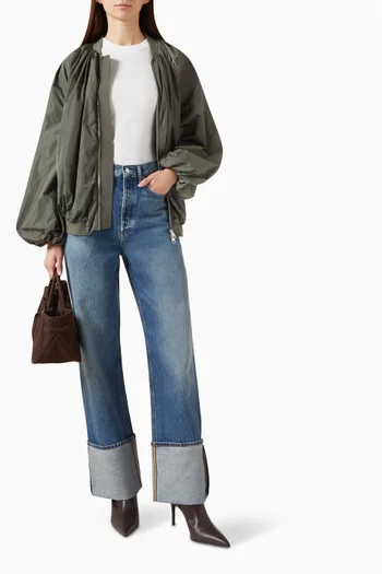 Big-cuff Jeans in Denim