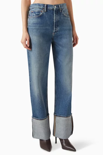 Big-cuff Jeans in Denim