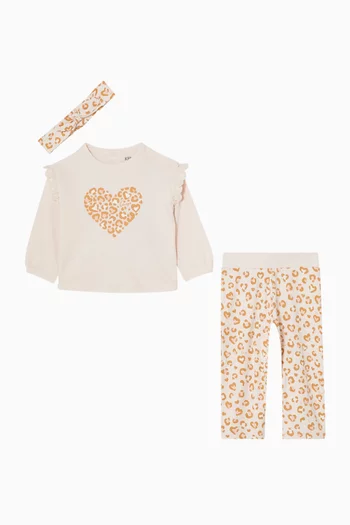 Heart Sweatshirt & Pants Set