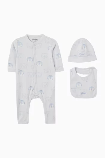 Three-piece Pyjama Gift Set in Cotton