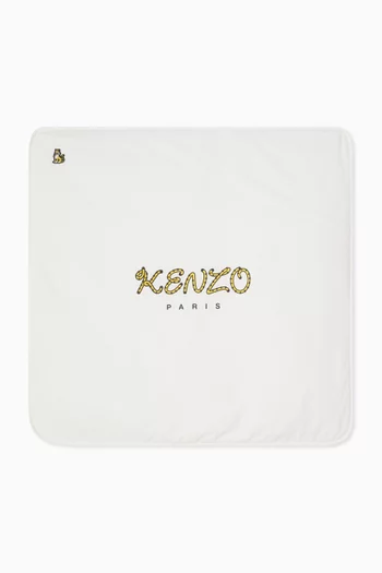 Tiger Logo Baby Blanket in Cotton