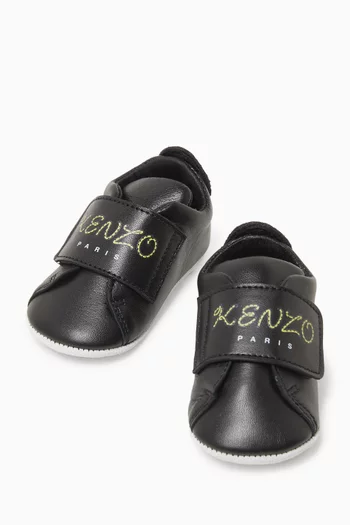 Baby Logo-Embroidered Booties