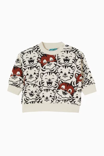 Sweatshirt in Cotton