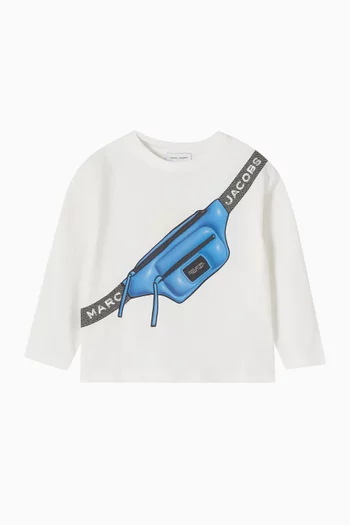 Trompe-l'œil Bum Bag T-Shirt in Cotton