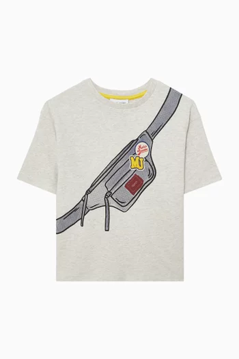 Trompe-l'œil Belt Bag T-shirt in Cotton
