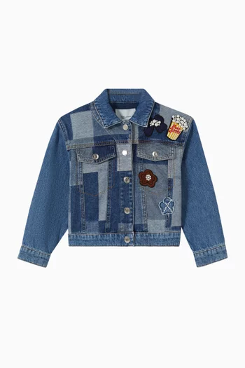 Jacquard Jacket in Denim