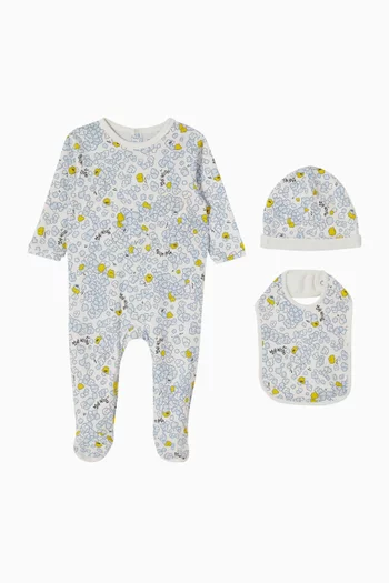 Logo-print Gift Set in Cotton