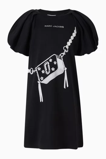 Logo Dress in Cotton Jersey