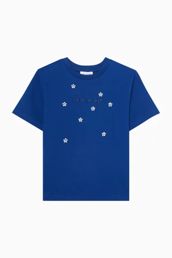 Crystal Daisy Logo T-shirt in Cotton-jersey