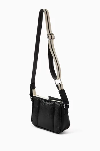 Shiny Coated Crossbody Bag