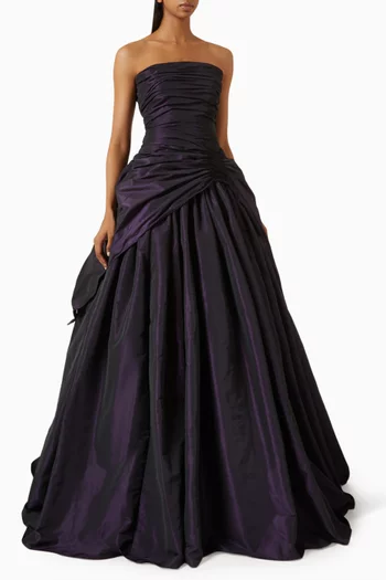 Draped Gown in Taffeta
