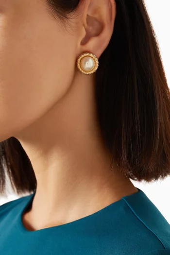 1980s Pearl Clip-on Earrings