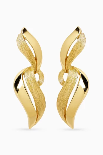 1980s Stylised Drop Earrings