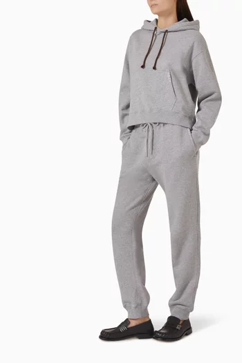 Cuffed Sweatpants in Cotton