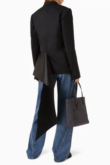 Tailored Jacket with Wrap Drape