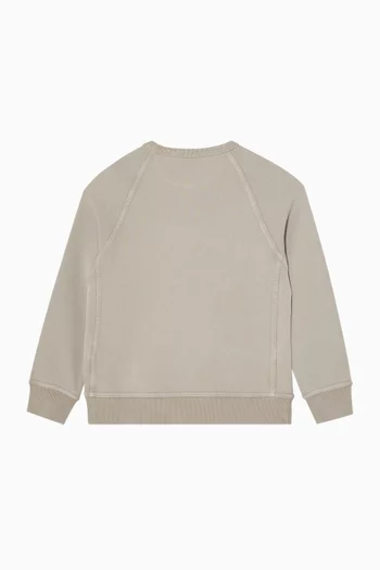 Logo Sweatshirt in Cotton French-terry