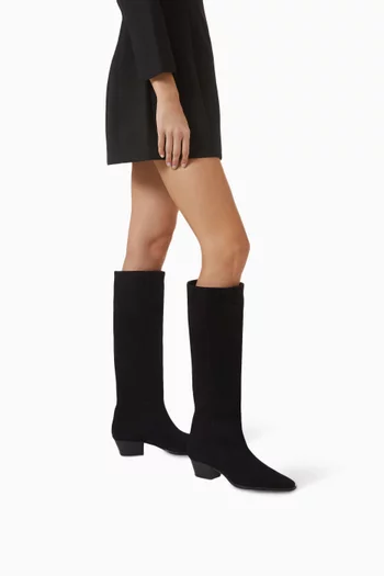 Medea 40 Knee Boots in Suede