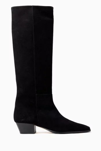 Medea 40 Knee Boots in Suede