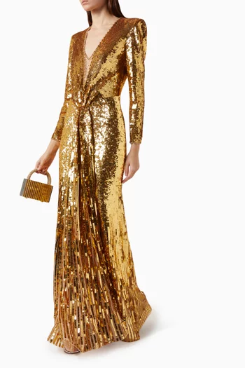 Narcissus Embellished Gown