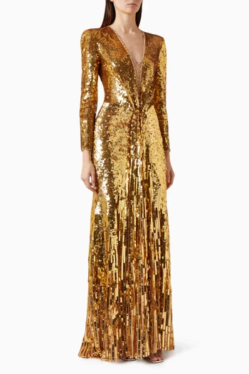 Narcissus Embellished Gown