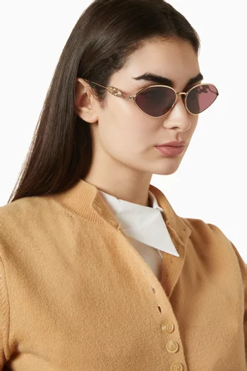 Wire 01 Sunglasses in Metal