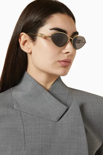 Wire 01 Sunglasses in Metal