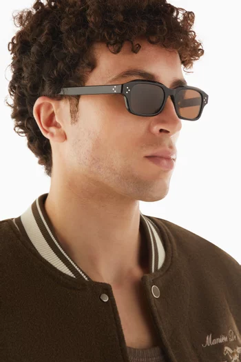 3 Dots Rectangle Sunglasses in Acetate