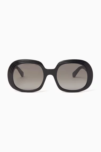 Anagram Round Sunglasses in Acetate