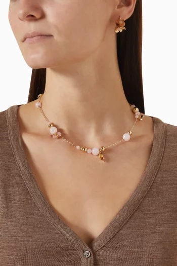 Gilded Garden Necklace in Brass