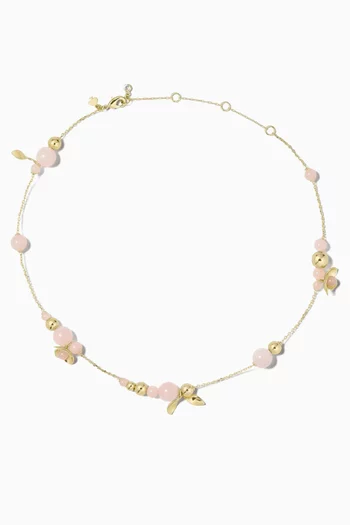 Gilded Garden Necklace in Brass