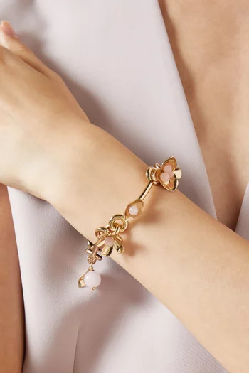Gilded Garden Bangle in Brass
