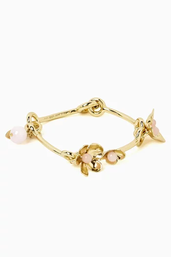Gilded Garden Bangle in Brass