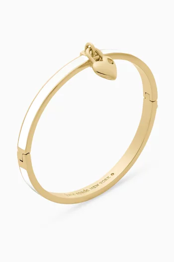 Heart & Spade Charm Thin Bangle