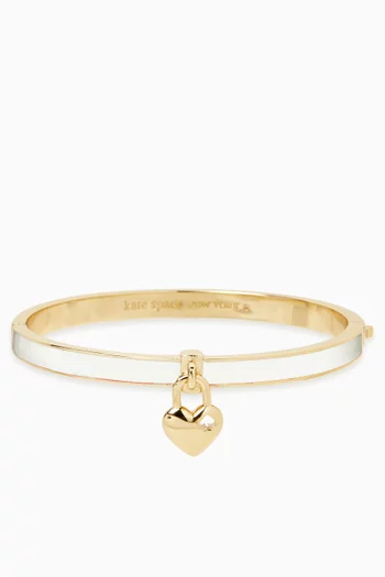 Heart & Spade Charm Thin Bangle