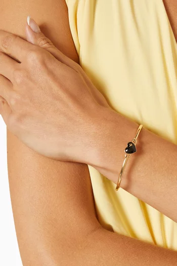 Heart & Spade Enamel Bangle