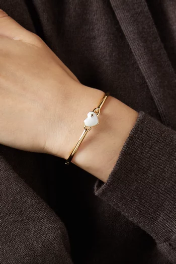 Heart & Spade Enamel Bangle