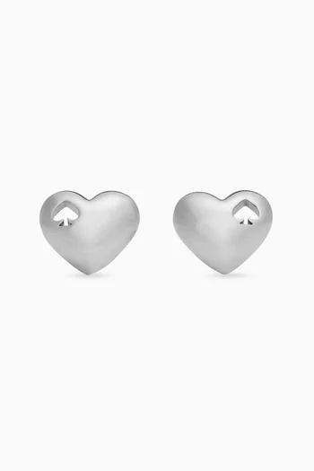 Heart & Spade Stud Earrings
