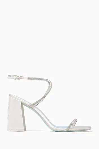 Say I Do Embellished Sandals in Satin