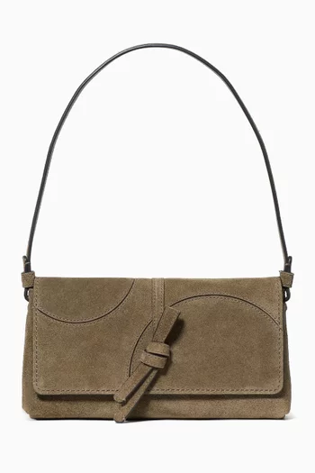 Small Loop Shoulder Bag in Suede