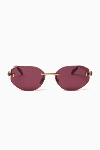 Serpenti Forever Oval Sunglasses