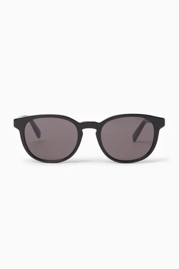 Tubogas Round Sunglasses in Acetate