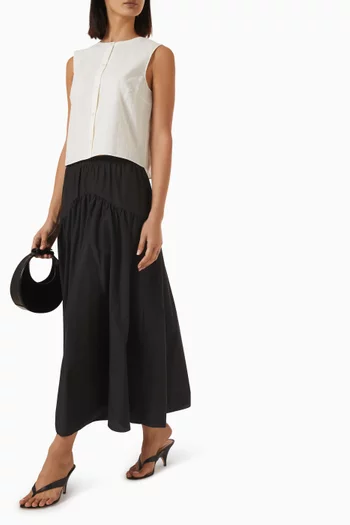 Buttoned Cropped Top