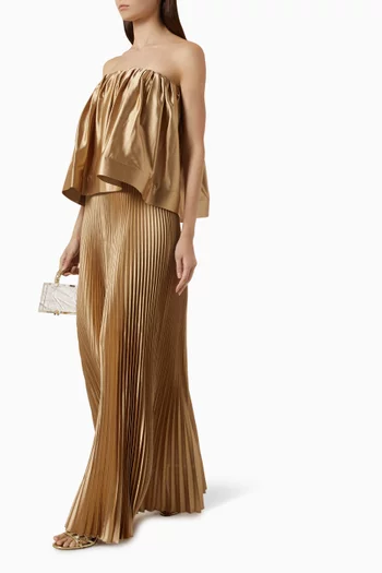 Gala Pleated Maxi Skirt