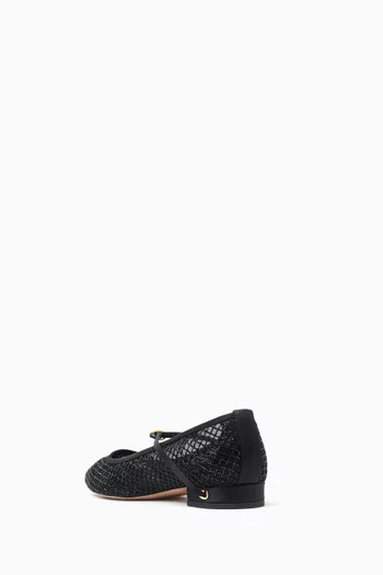 Lorenzo 20 Ballet Flats in Crystal-mesh