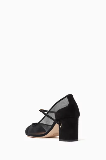 Paolo 65 Pumps in Suede & Mesh