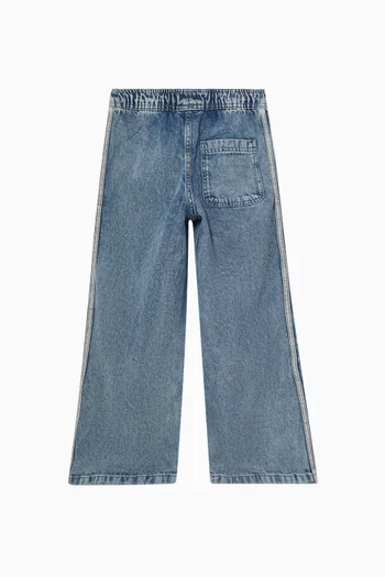 Firebird Loose Trackpants in Denim