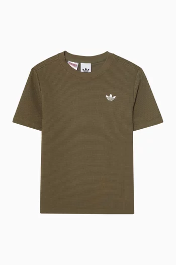 Waffle T-Shirt in Cotton-blend