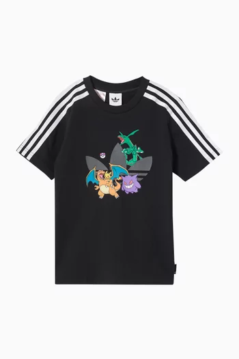 Pokémon 3-Stripes T-Shirt in Jersey