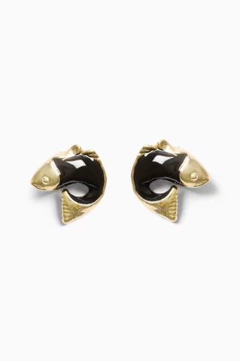 Les Poisson Earrings in Copper