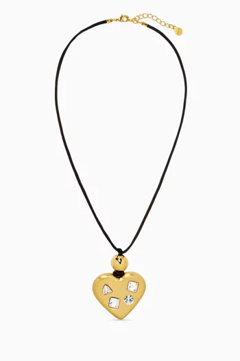 Le Pendentif Coeur Crystal Pendant Necklace